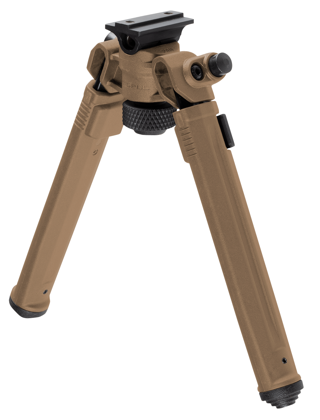 Magpul MAG951-FDE Bipod  made of Aluminum with Flat Dark Earth Finish, ARMS 17S-Style Attachment, 6.80-10.30" Vertical Adjustment & Rubber Feet for AR-Platform