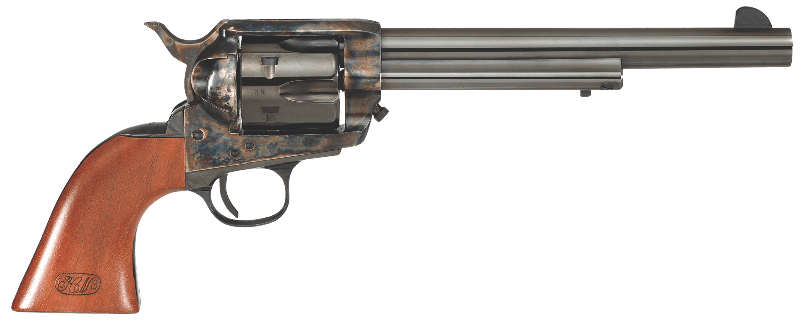 Cimarron PP514M00HN U.S. Calvary Henry Nettleton 45 Colt (LC) 6 Shot, 7.50" Blued Steel Barrel & Cylinder, Color Case Hardened Steel Frame, Walnut Grip, Exposed Hammer