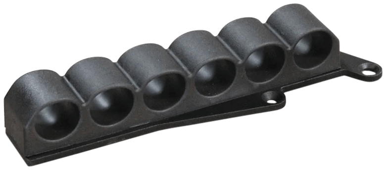 ADAPTIVE TACTICAL AT06000R Receiver Mounted Shell Carrier  6rd Non-Glare Black Synthetic Rubber Fits Remington 870/1100/1187 12 Gauge
