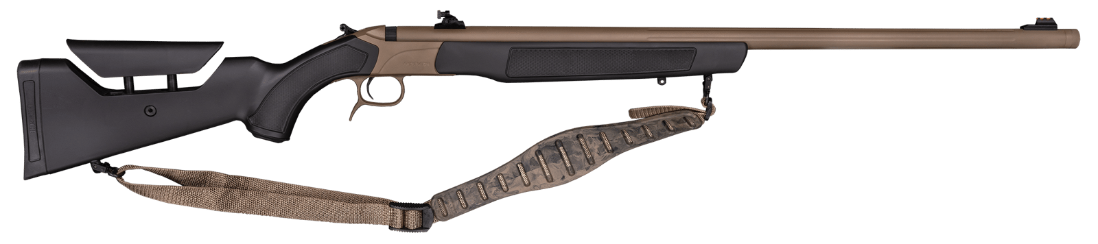 CVA PR3212N Accura LR-X 50 Cal 209 Primer 30" Flat Dark Earth Nitride Cerakote Fluted Threaded Barrel, Picatinny Rail Receiver, Black Adj Comb Synthetic Stock