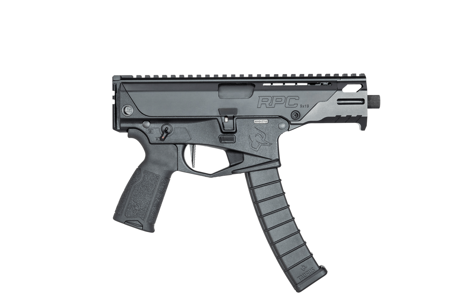 Taurus 1-RPC941 RPC  9mm Luger 32+1 4.50" Matte Black Threaded Barrel, Steel Receiver w/Picatinny Rail, M-LOK Handguard, Rear Picatinny Rail, Black Rubber Grip, Ambidextrous