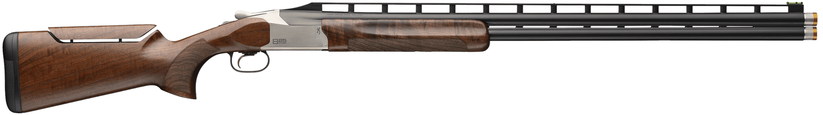 Browning 0183254002 Citori 825 Trap 12 Gauge Break Open 2.75" 2rd 32" Polished Blued Over/Under Vent Rib Barrel, Silver Nitride Stainless Steel Receiver, Adjustable Comb Gloss Black Walnut Stock