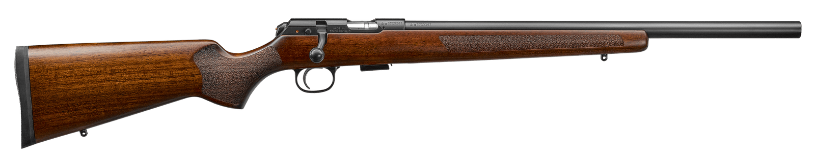 CZ-USA 02341 CZ 457 Varmint Full Size 22 WMR 5+1 20.50" Black Nitride Heavy Barrel Black Nitride Steel Receiver Turkish Walnut Fixed Varmint-Style Stock Right Hand