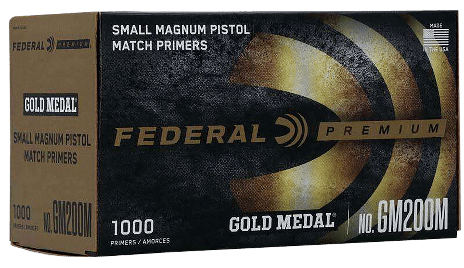 Federal GM200M Gold Medal Premium Small Pistol Multi Caliber Handgun 1000 Per Box/5 Case