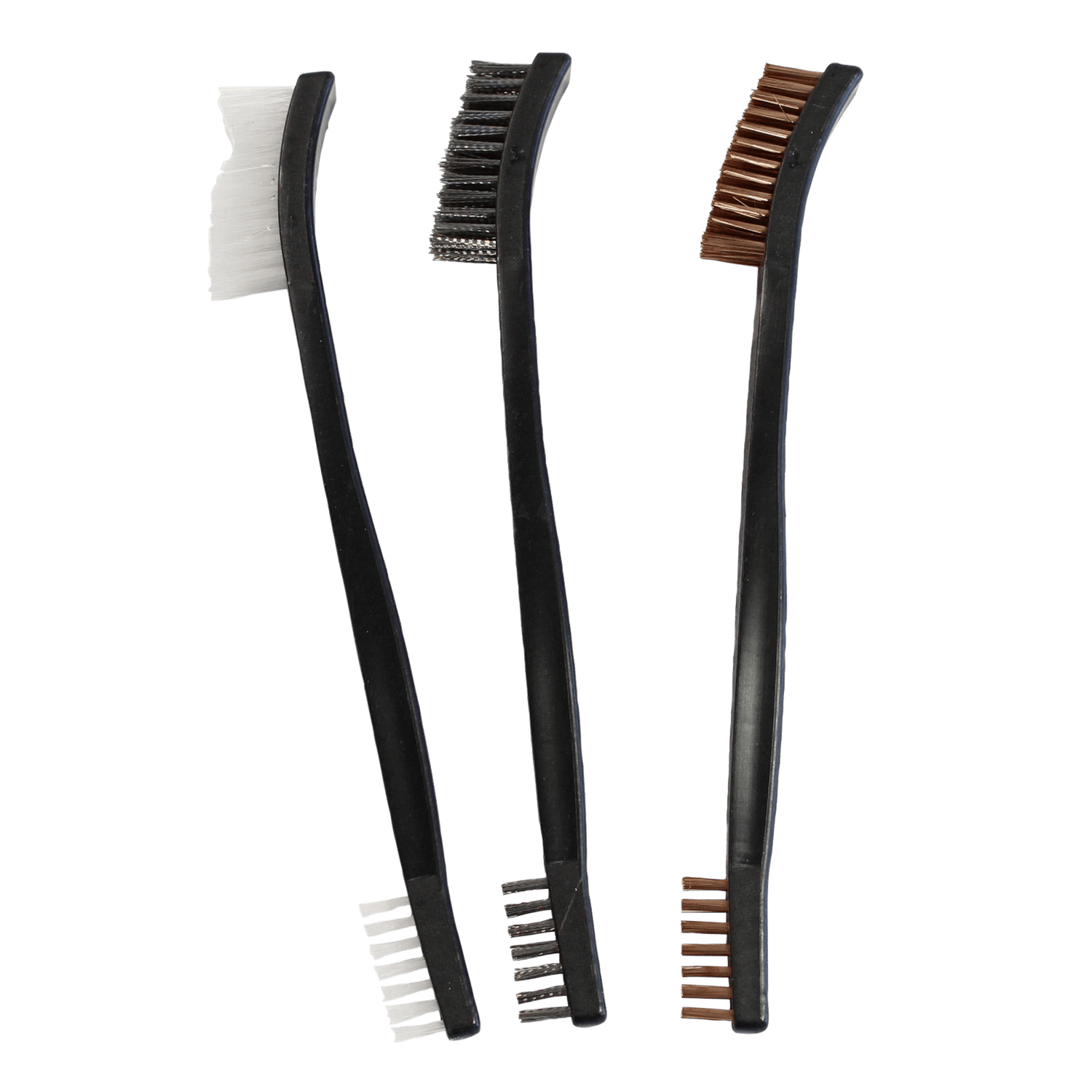 Birchwood Casey 41104 Utility Brushes Bronze/Nylon/Stainless Steel 3 Pack