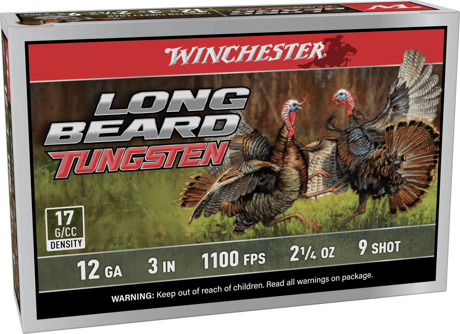 WIN LBT1239  12G 3"  #9 LONGBEARD TS17 2-1/4  5/10