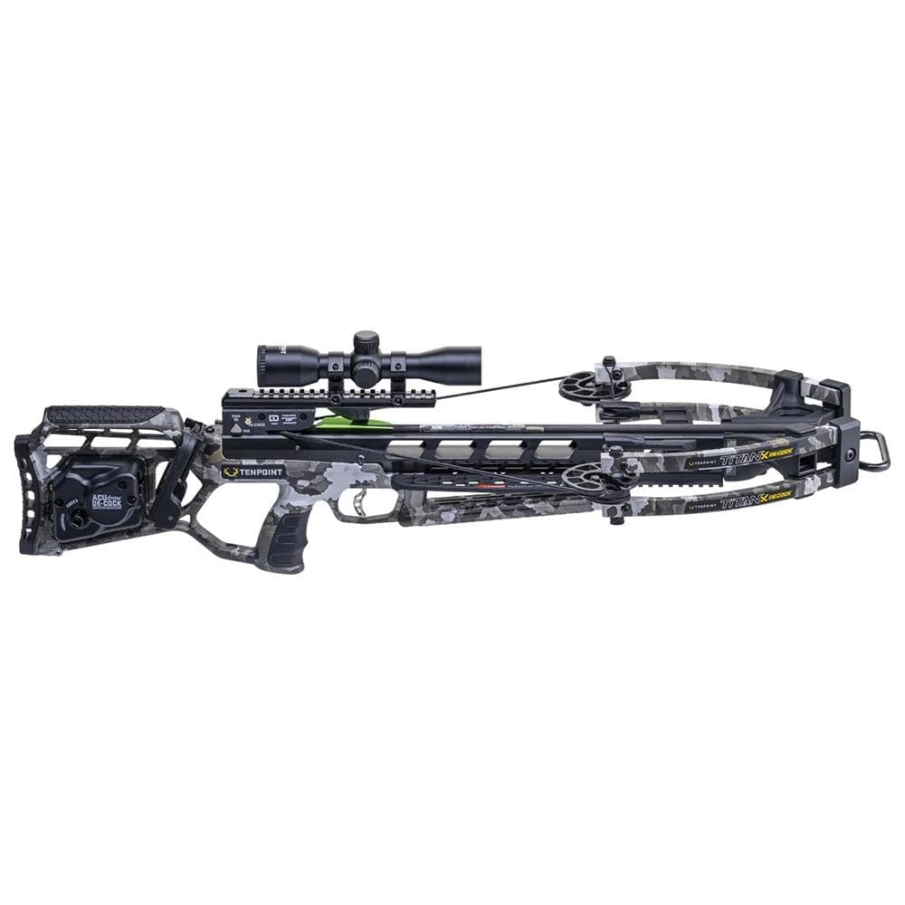 Ten Point Titan X De-Cock Crossbow ACUdraw De-Cock Pro-View 400 Scope Vektra