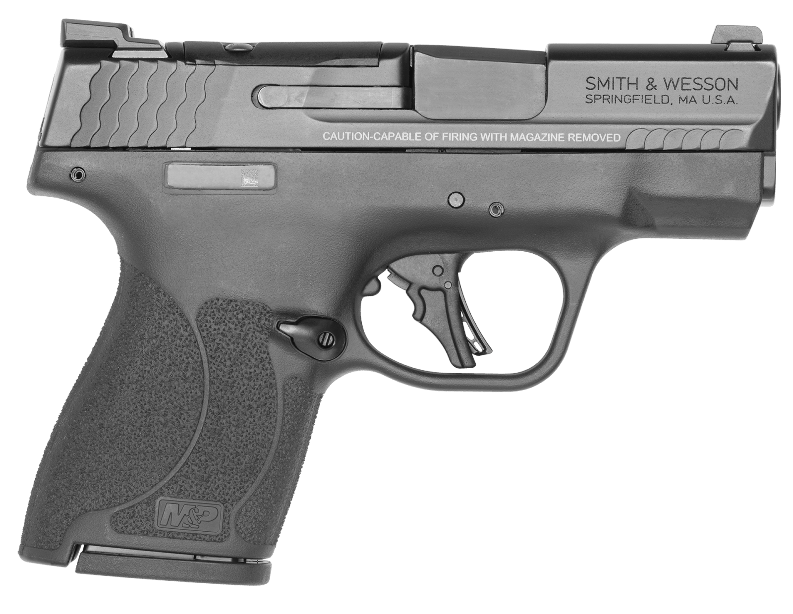 Smith & Wesson 13558 M&P9 Shield Plus 9mm Luger 3.10" 10+1 Matte Black (No TS) Frame/Textured Grip Black Armornite Stainless Steel with Optics Cut & Tritium Night Sights