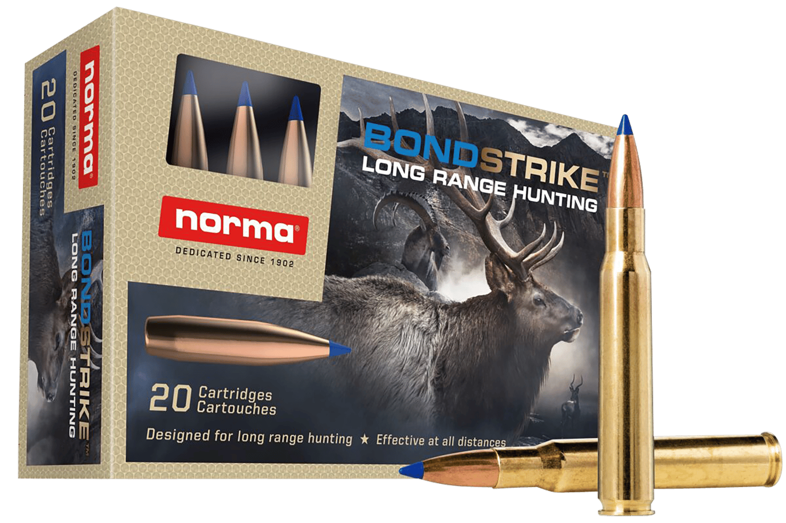 Norma Ammunition 20176422 Dedicated Hunting Bondstrike Extreme 30-06Springfield 180gr Bonded Polymer Tip 20 Per Box/10 Case
