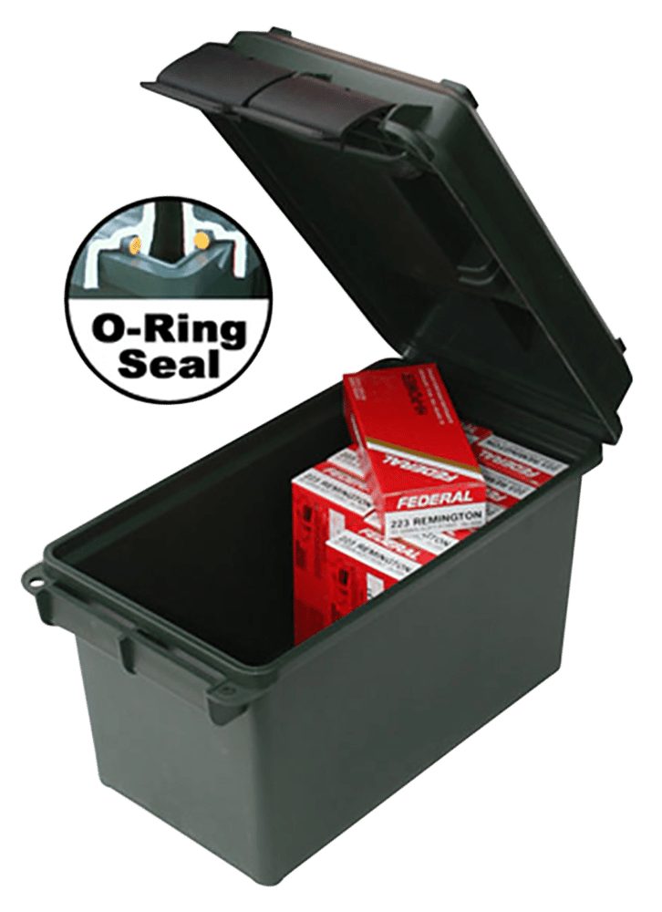 MTM Case-Gard AC50C40 Ammo Can  50Cal Rifle Black Polypropylene