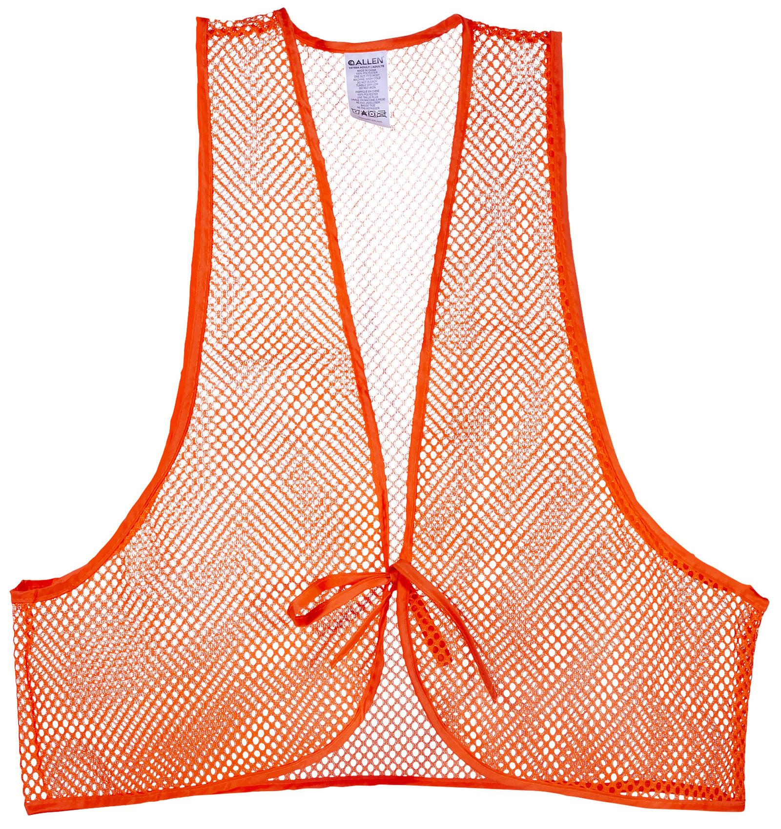 Allen 15750 Hunter's Vest OSFA Orange Polyester Mesh