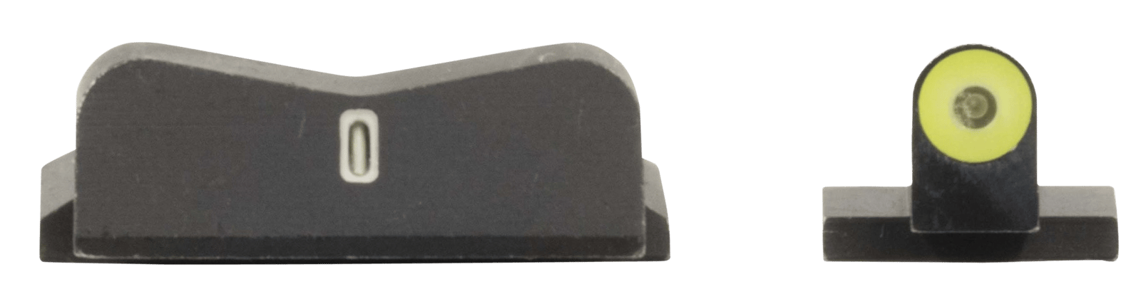 XS Sights SW0029S5Y DXT2 Big Dot Night Sights- Smith and Wesson  Black | Green Tritium Yellow Outline Front Sight Green Tritium White Outline Bar Rear Sight