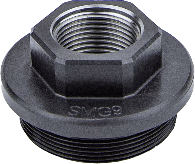 Kgm Suppressors A-SMG9-DTA-S-3 SMG9 Direct Thread Adapter Black Nitride Steel 5/8"x24 Threads