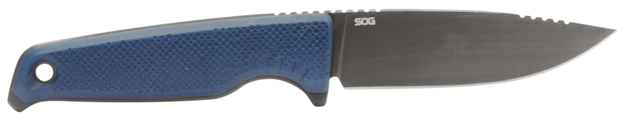 S.O.G SOG17790157 Altair FX  3.40" Fixed Clip Point Plain Satin TiCN Cryo CPM 154 SS Blade, Squid Ink Black GRN Handle, Includes Sheath