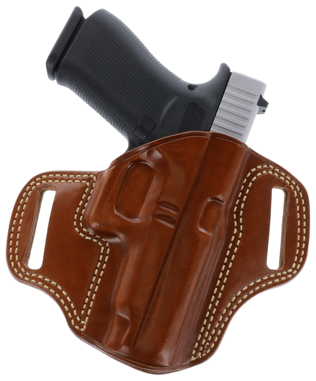 Galco CM270 Combat Master  OWB Tan Leather Belt Slide Fits Browning Hi-Power/Springfield SA-35/Girsan MC P35/Match Right Hand