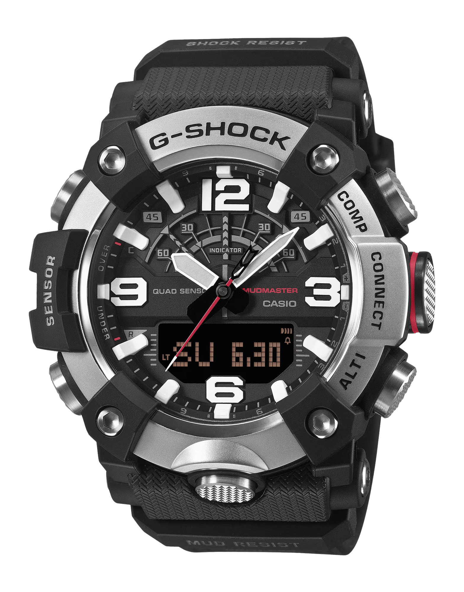 GSHOCK GG-B100XM-1ACR  ANALOG-DIG MUDMASTER BK/SIL