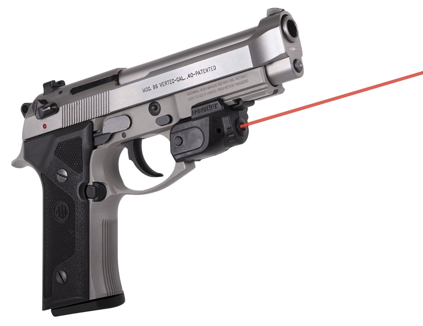 LaserMax GSLTNR Red Lightning Rail with GripSense Black
