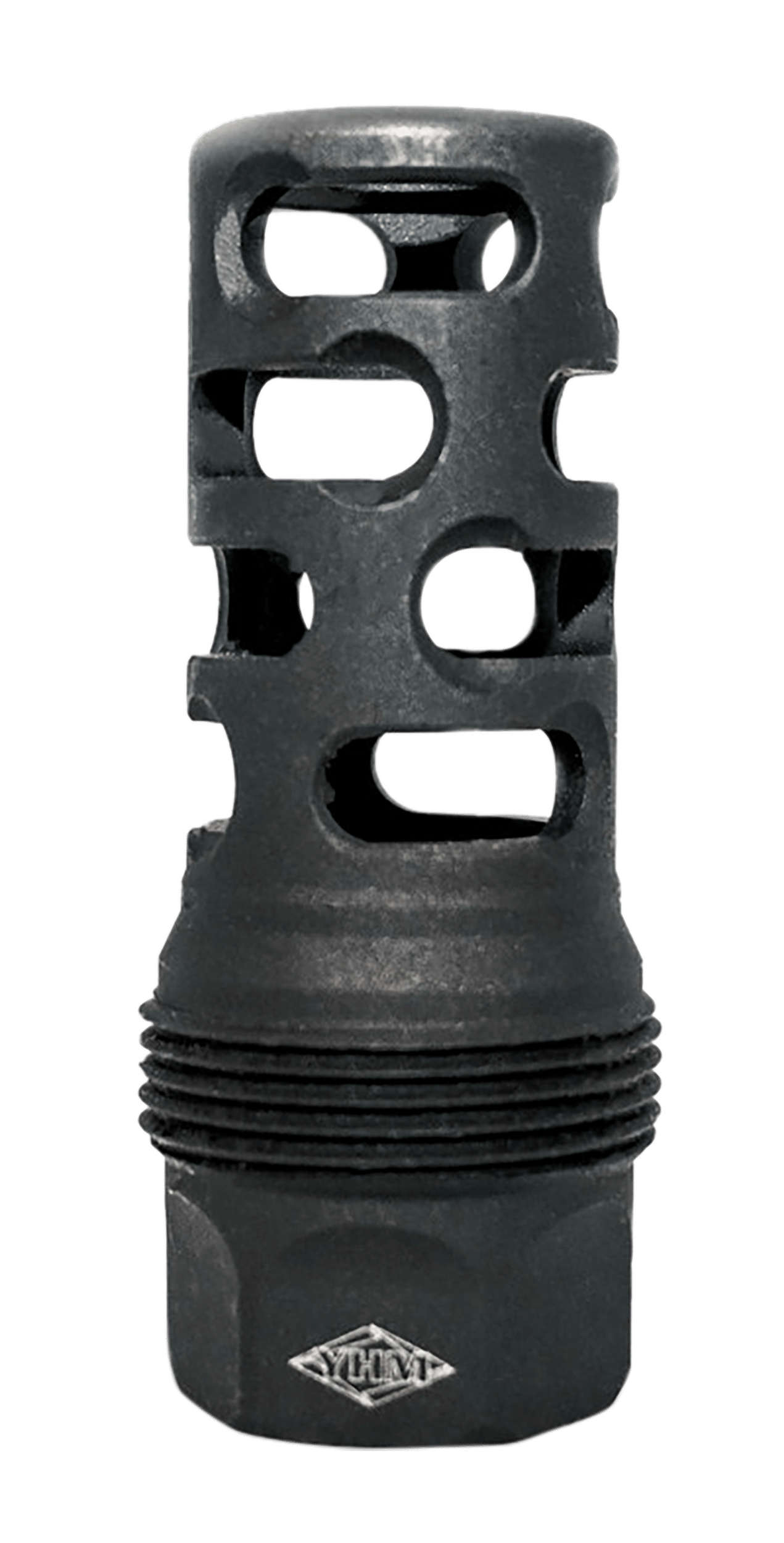 Yankee Hill 4405MB24 sRx Q.D. Muzzle Brake Long Black Phosphate Steel with 5/8"-24 tpi, 9mm, 2.30" OAL & 9.375" Diameter for sRx Adapters