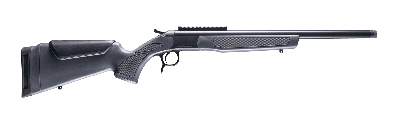 CVA CR4450 Scout  22 ARC 1rd 16.50" Matte Blued Threaded Barrel & Receiver w/DuraSight Rail, Stealth Gray Synthetic Stock