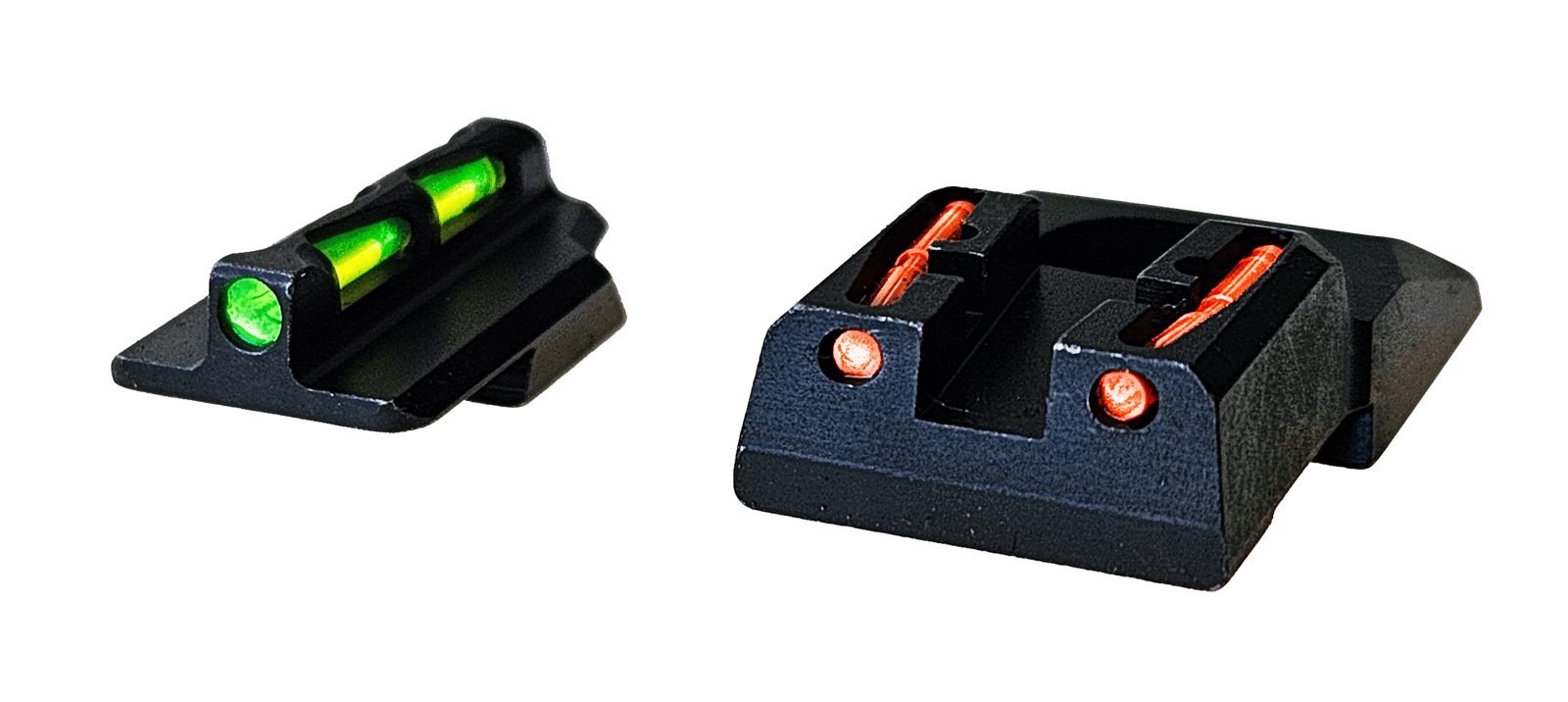 HiViz RGS9LW21 LiteWave Ruger Security 9 Sight Set Green Fiber Optic Front Sight-Orange Fiber Optic Rear Sight