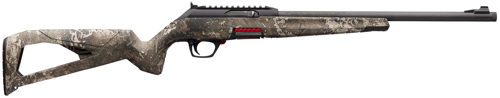 Winchester Repeating Arms 521110102 Wildcat  Full Size 22 LR 10+1 18" Matte Blued Sporter Barrel, Picatinny Rail Matte Black Polymer Receiver, TrueTimber Strata Skeletonized Synthetic Stock, Ambidextr