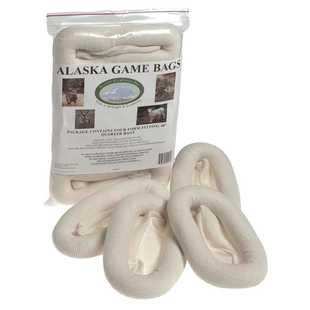 Alaska Game Bags Guide Series Rolled Quarter Game Bag Double Weight 48" Quarter Bags 4/ct