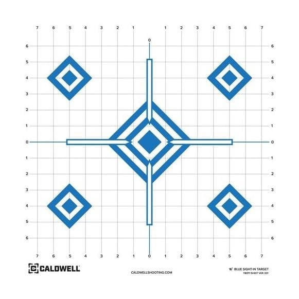 Caldwell Paper Target 16" Sight In Blue 10/ct