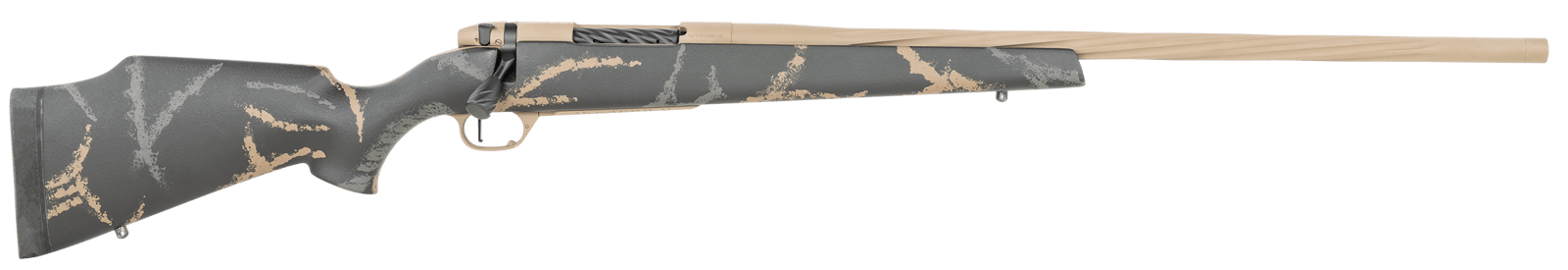 Weatherby MAM05N65CMR6B Mark V Accumark LTD 6.5 Creedmoor 4+1 22" Barrel, Burnt Bronze Cerakote Finish, Gray/Brown Accent Black Fixed Monte Carlo Stock