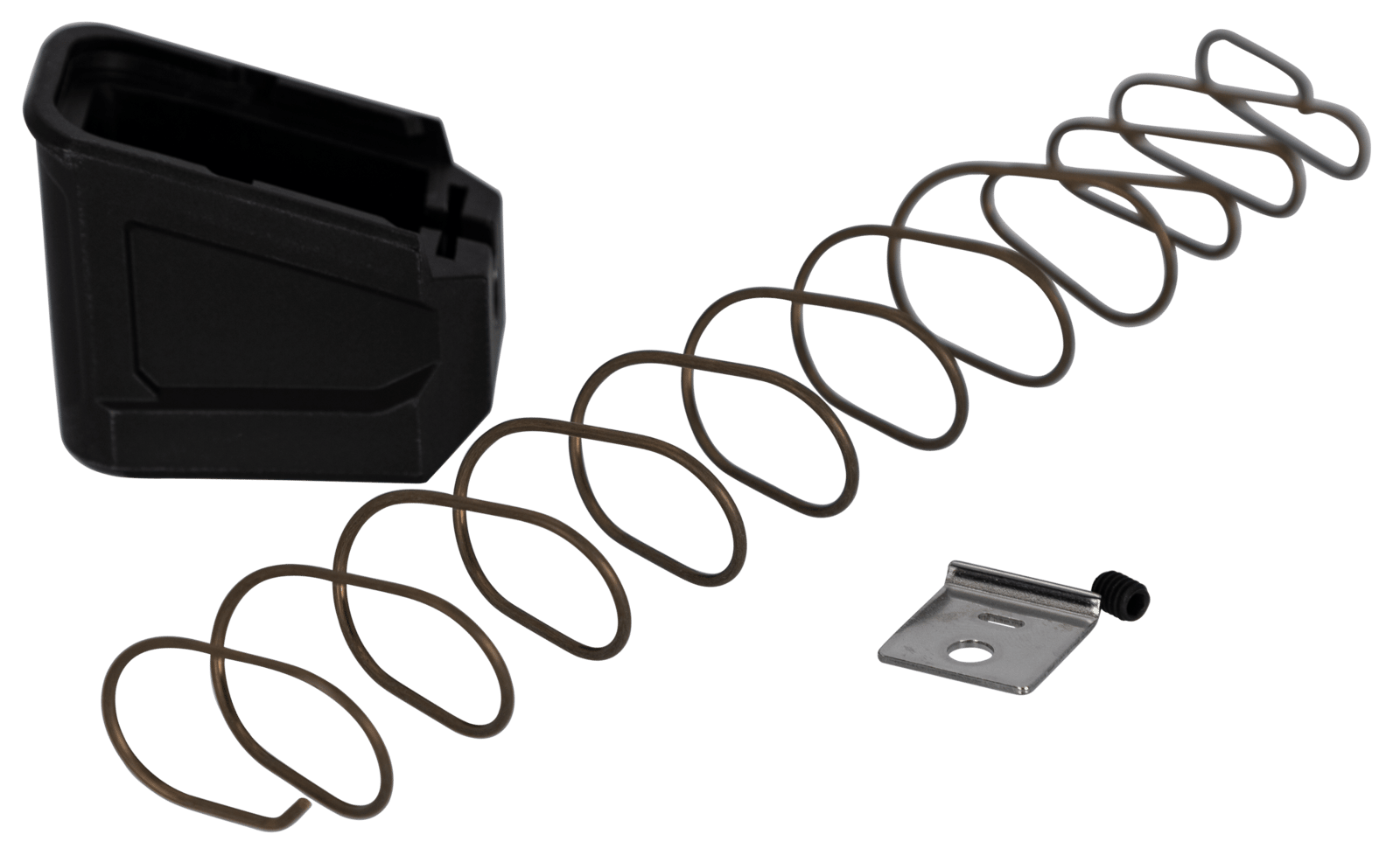 Strike Industries EMPG9&40 Enhanced Magazine Plate  +5/6, 9mm Luger/40 S&W Compatible w Glock, Black Polymer