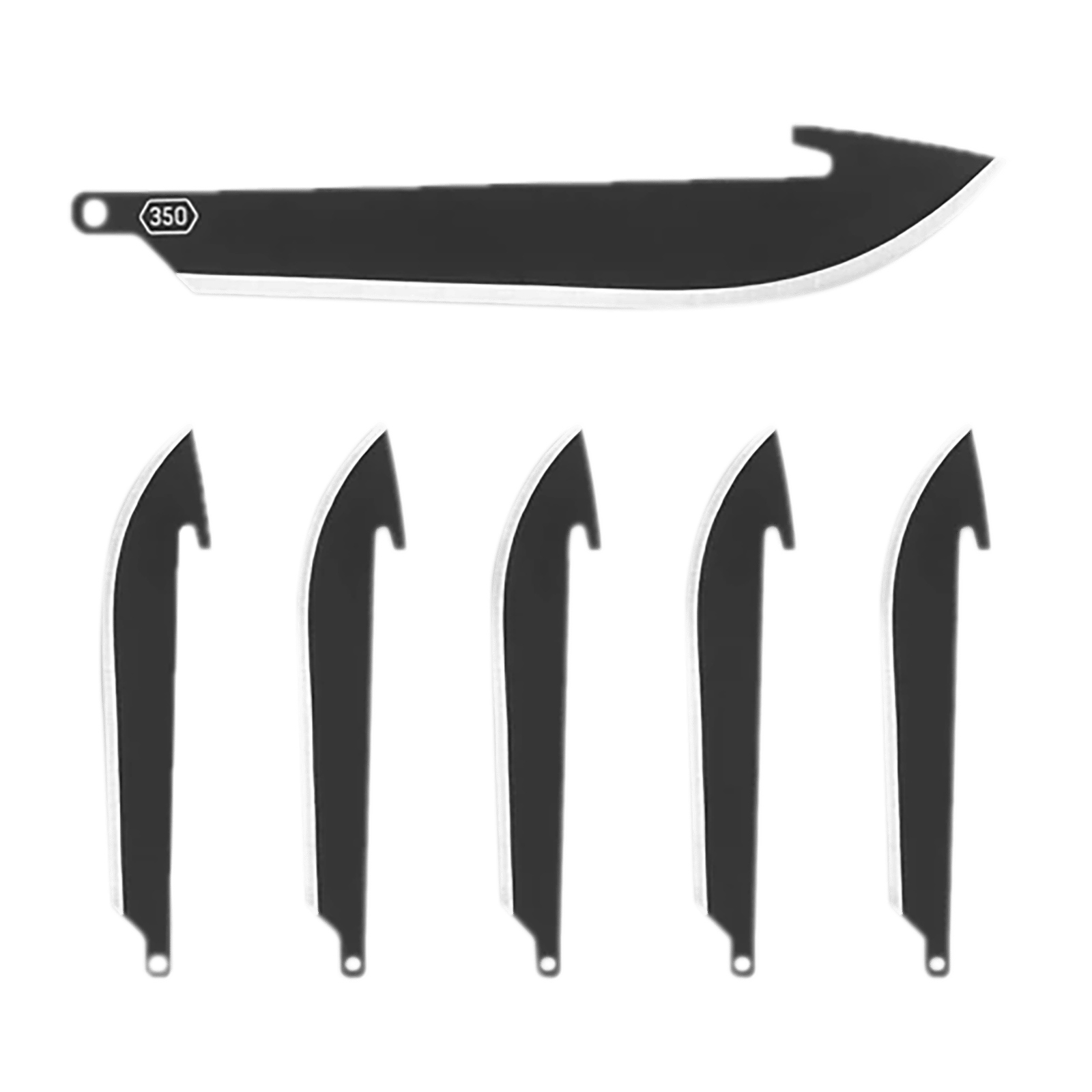 Outdoor Edge RR35K6C   3.50" Drop Point Plain 420J2 SS Blade 6 Blades