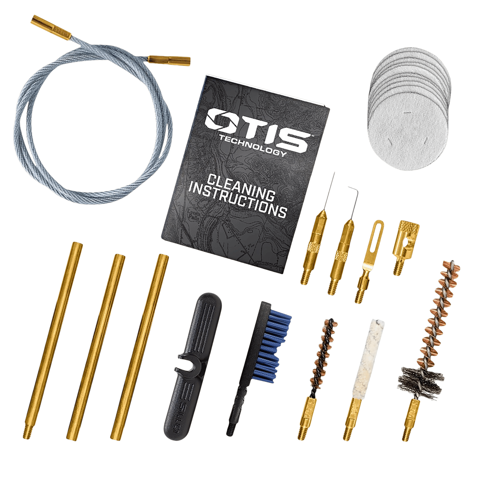 Otis FG70125 Patriot Cleaning Kit .223 Rem 5.56 Rifle/15 Pieces Yellow Plastic Box Case