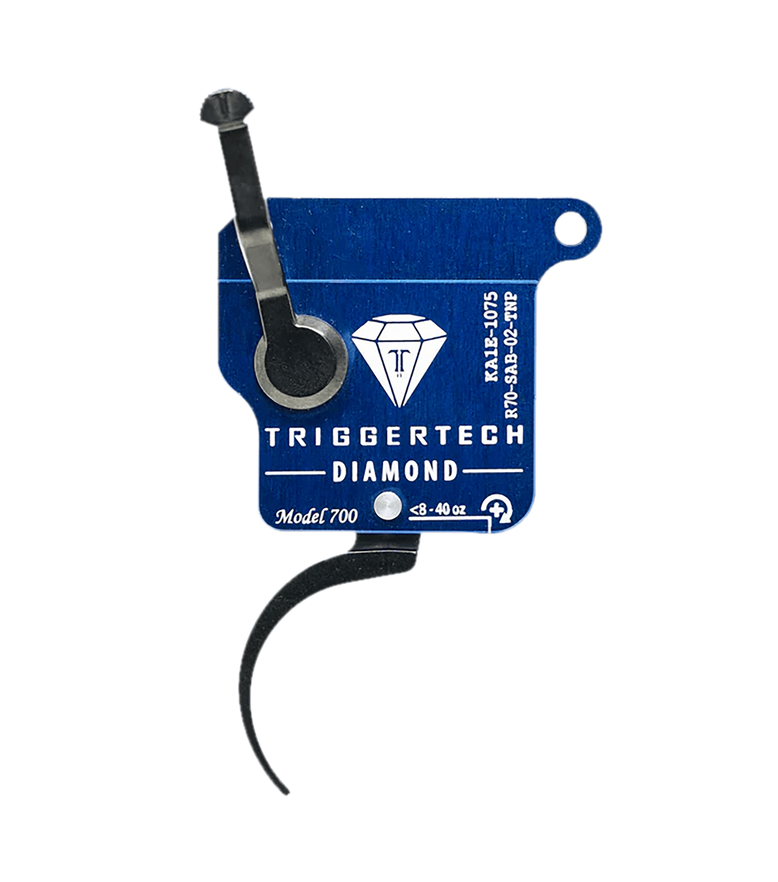 TriggerTech R70SAB02TNP Diamond  Black Curved Fits Remington 700 Right Hand