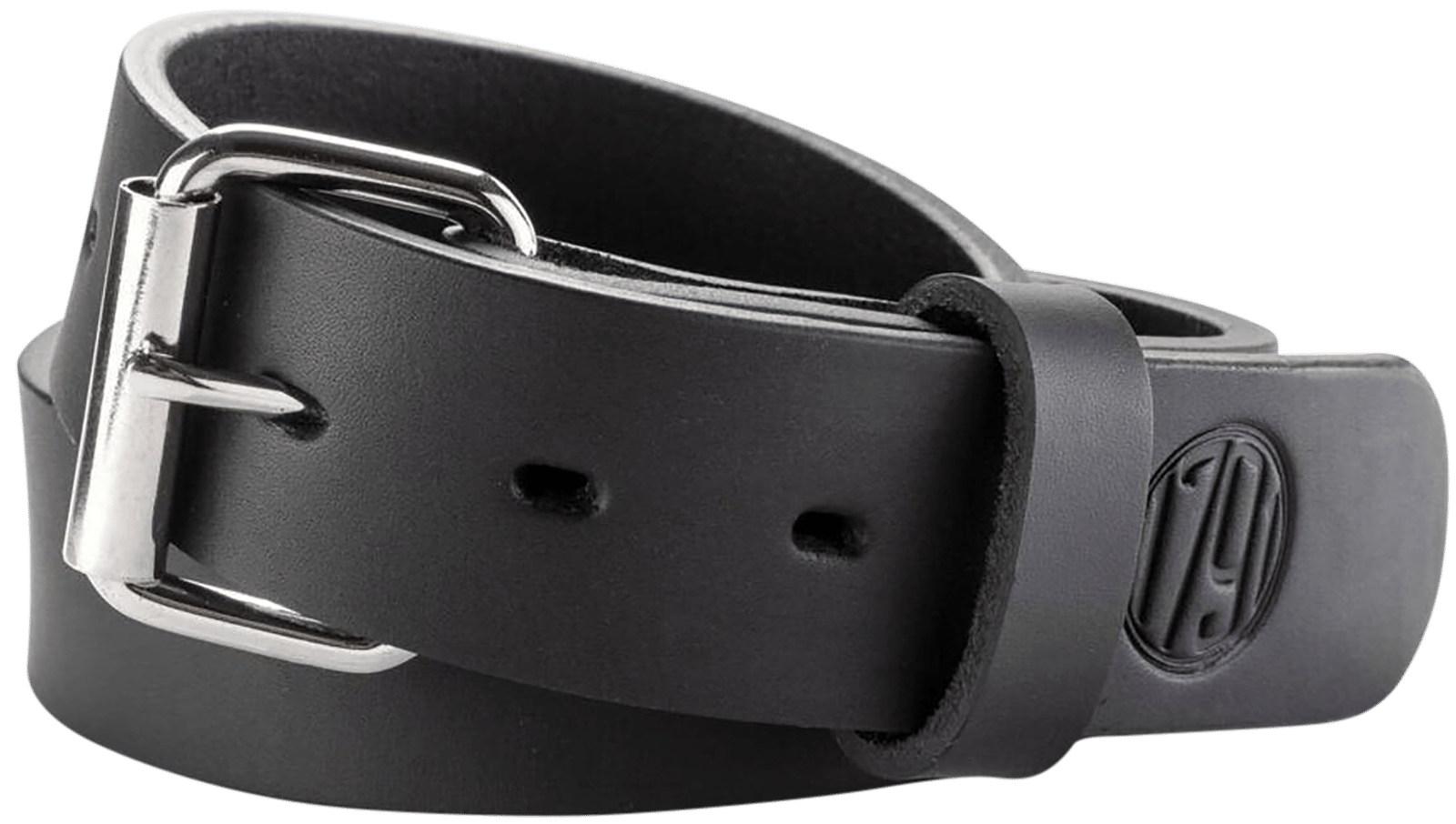 1791 Gunleather BLT013236SBLA 01  Gun Belt Stealth Black Leather 32/36 1.50" Wide Buckle Closure