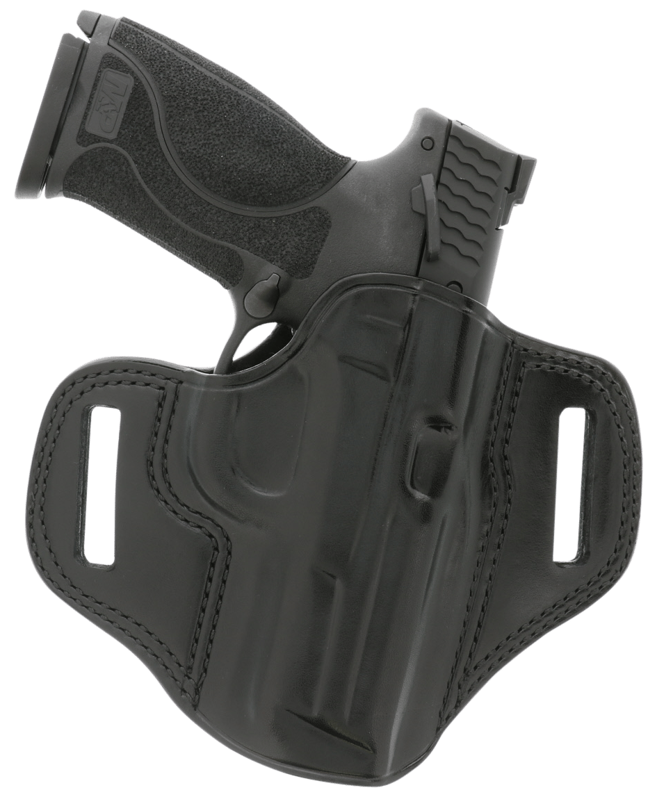 Galco CM212B Combat Master  OWB Black Leather Belt Slide Fits 1911 Right Hand