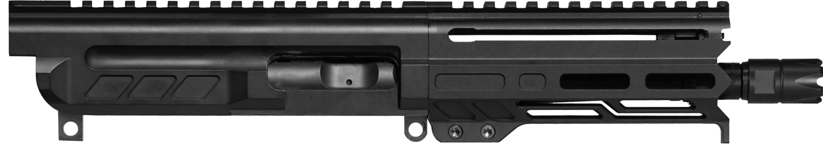 CMMG 94B6829AB Dissent  9mm Luger 6.50", Left Side Charging Handle, Armor Black, OEM Zeroed Linear Comp, 4.60" M-LOK Handguard for AR-Platform, Picatinny End Plate