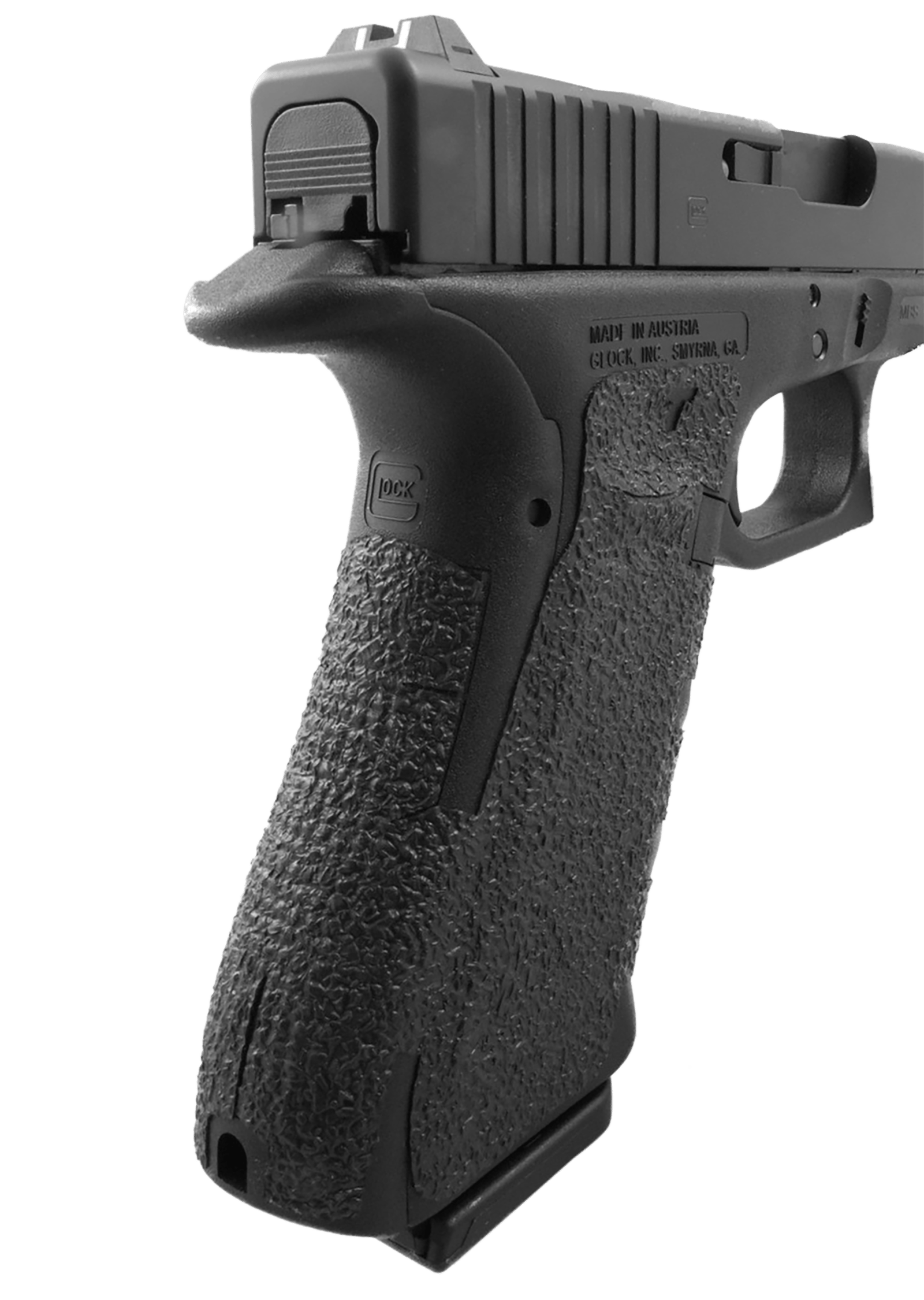 Talon Grips 113R Adhesive Grip  Compatible w/ Glock 17/22/24/31/34/35/37 Gen4 w/No Backstrap, Black Textured Rubber