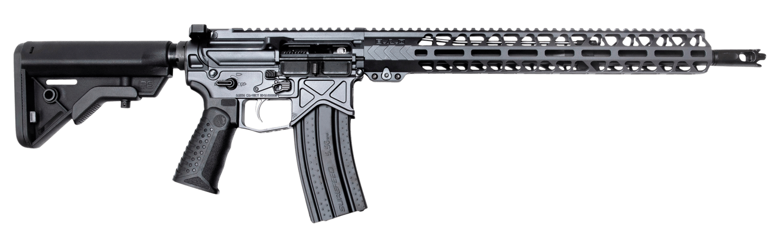 Battle Arms Development AUTHORITY 010 Authority Elite 223 Wylde 16" 30+1 Battlearms Gray 6 Position B5 Bravo Adjustable Stock Black Polymer Grip