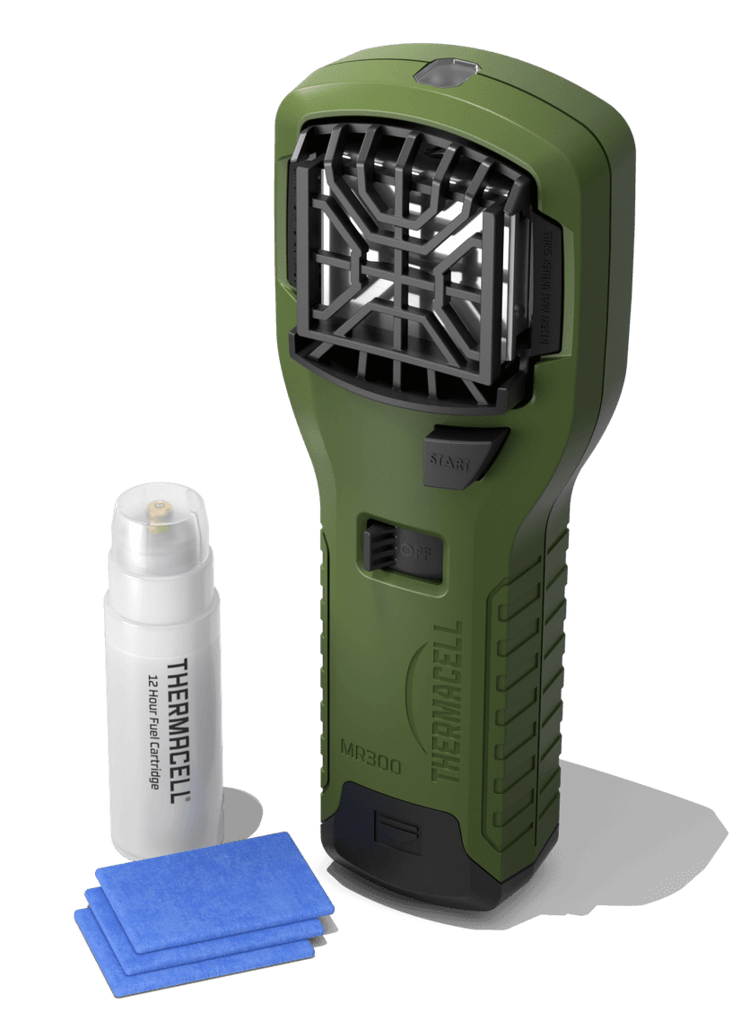 Thermacell MR300G MR300 Portable Repeller Olive Effective 15 ft Odorless Scent Repels Mosquito Effective Up to 12 hrs