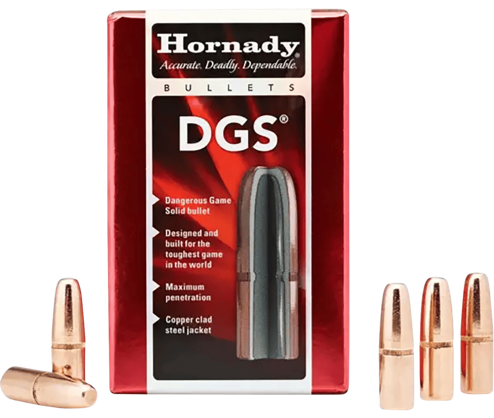 Hornady 4748 DGS  470 Cal .474 500 gr Dangerous Game Solid 50 Per Box/ 15 Case