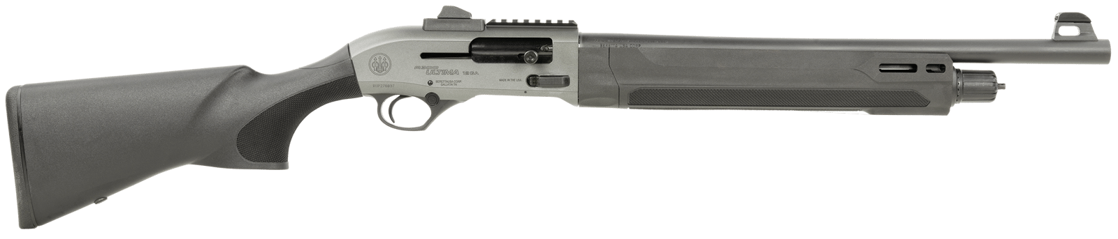 Beretta USA J32CG511 A300 Ultima Patrol *State Compliant 12 Gauge 3" 5+1 19.10", Gray Rec with Loop Velcro, Black Fixed Stock, Ghost Ring Sight, Picatinny Mount, Extended Controls