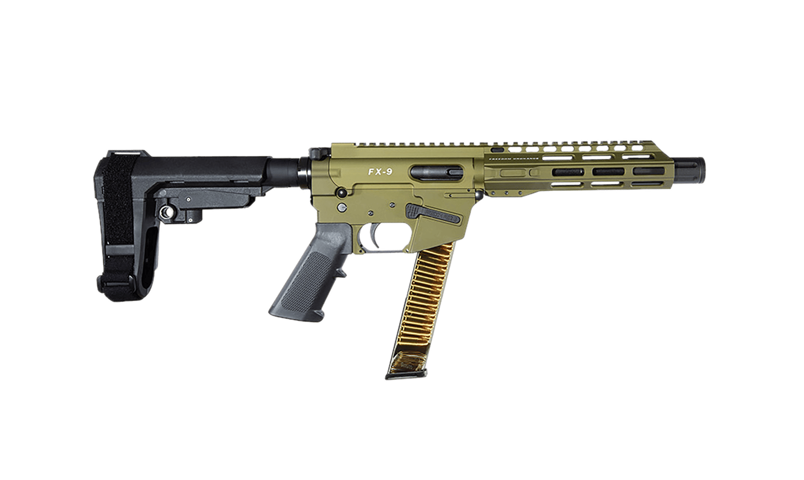 FREEDOM ORDNANCE FX9P8S-ODG FX9P  9mm Luger 31+1 8" OD Green