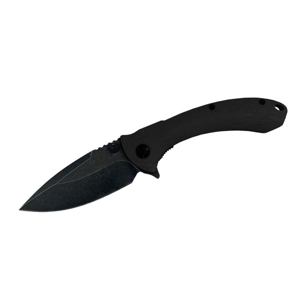 ABKT Elite Shadow Protector II Folding Knife 3-1/2" Drop Point Blade Black