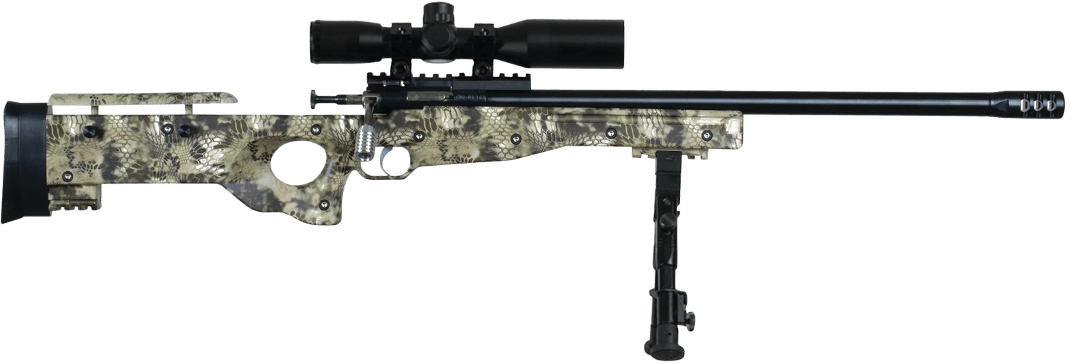 Crickett KSA2151 CPR Complete Package Youth 22 LR 1rd 16.12" Threaded Bull Barrel w/Muzzle Brake, Adjustable Cheek Comb Kryptek Camo Synthetic Stock, Integrated Buttstock & Forend Crickettinny Rails,