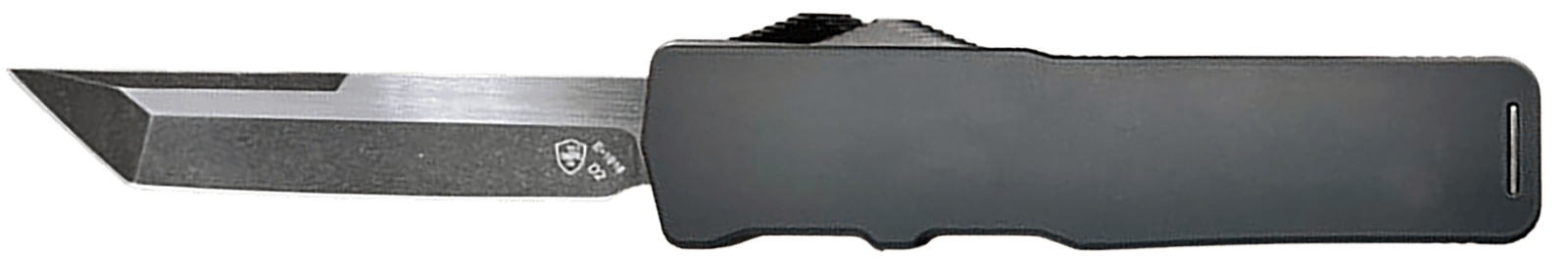 Templar Knife XMBR221 Premium LW Excalibur Slim 3.25" OTF Tanto Plain Black Oxide Stonewashed D2 Steel Blade, 5" Black Aluminum/Rubber Handle