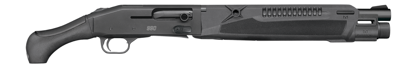 Mossberg 83010 990 Aftershock SPX Semi-Auto 3" 5+1 14.75" Black Cerakote Integrated Heat Shield Barrel & Drilled & Tapped Receiver, Black Polymer Grip