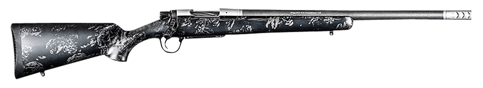 Christensen Arms 8010622200 Ridgeline FFT TI Full Size 6.5 PRC 3+1 20" Stainless Threaded Barrel, Drilled & Tapped Aluminum Receiver, Black w/Gray Accents Fixed Sporter Carbon Fiber Stock, Right Hand
