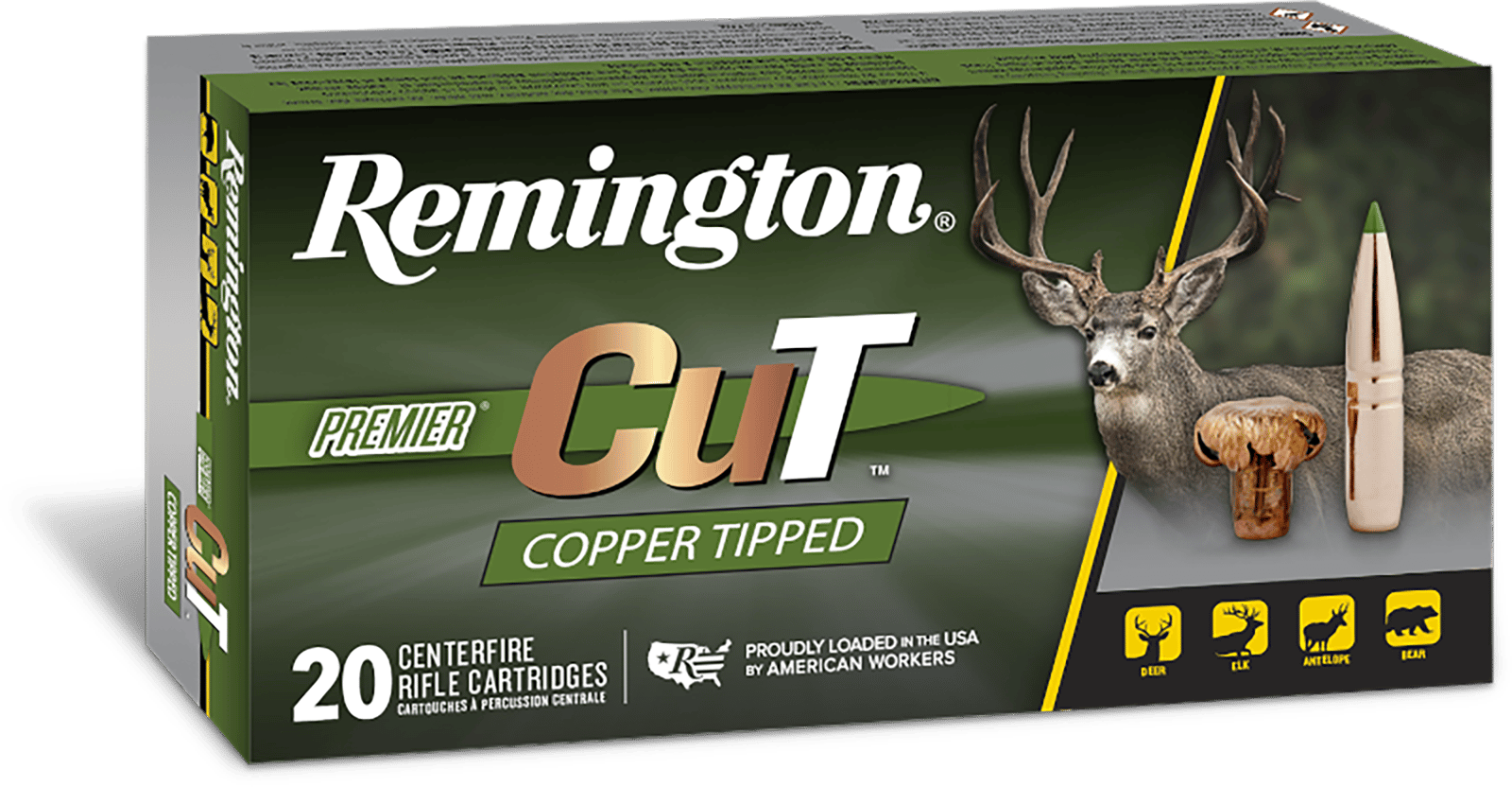 Remington Ammunition R22343 Premier  30-06Springfield 165gr 20 Per Box/10 Case