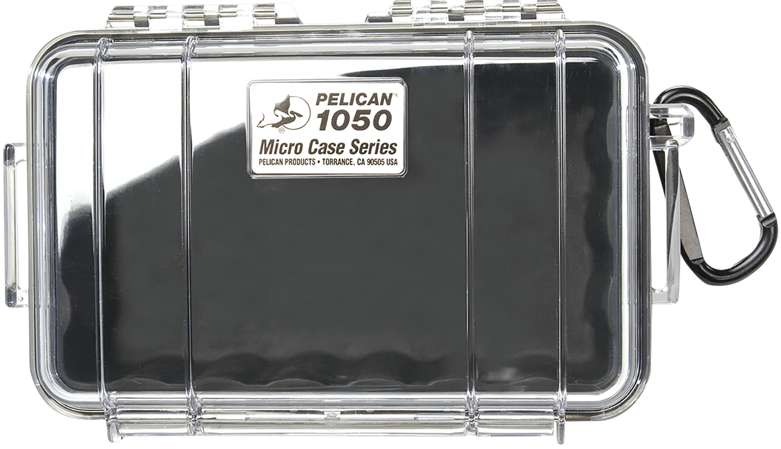 Pelican 1050025100 Micro Case  Black/Clear Polycarbonate 7.99" Long