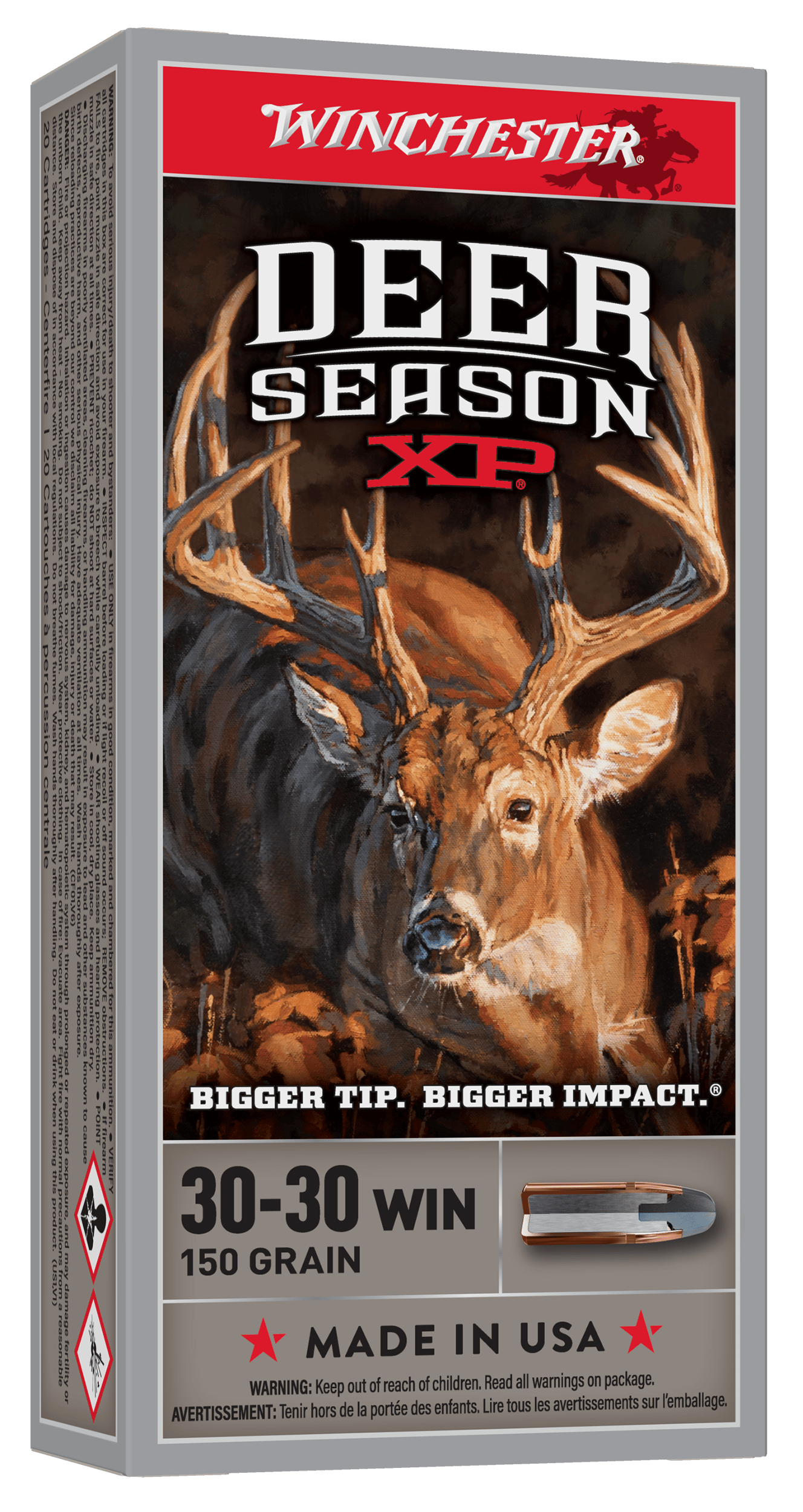 Winchester Ammo X3030DS Deer Season XP  30-30Win 150gr Extreme Point 20 Per Box/10 Case
