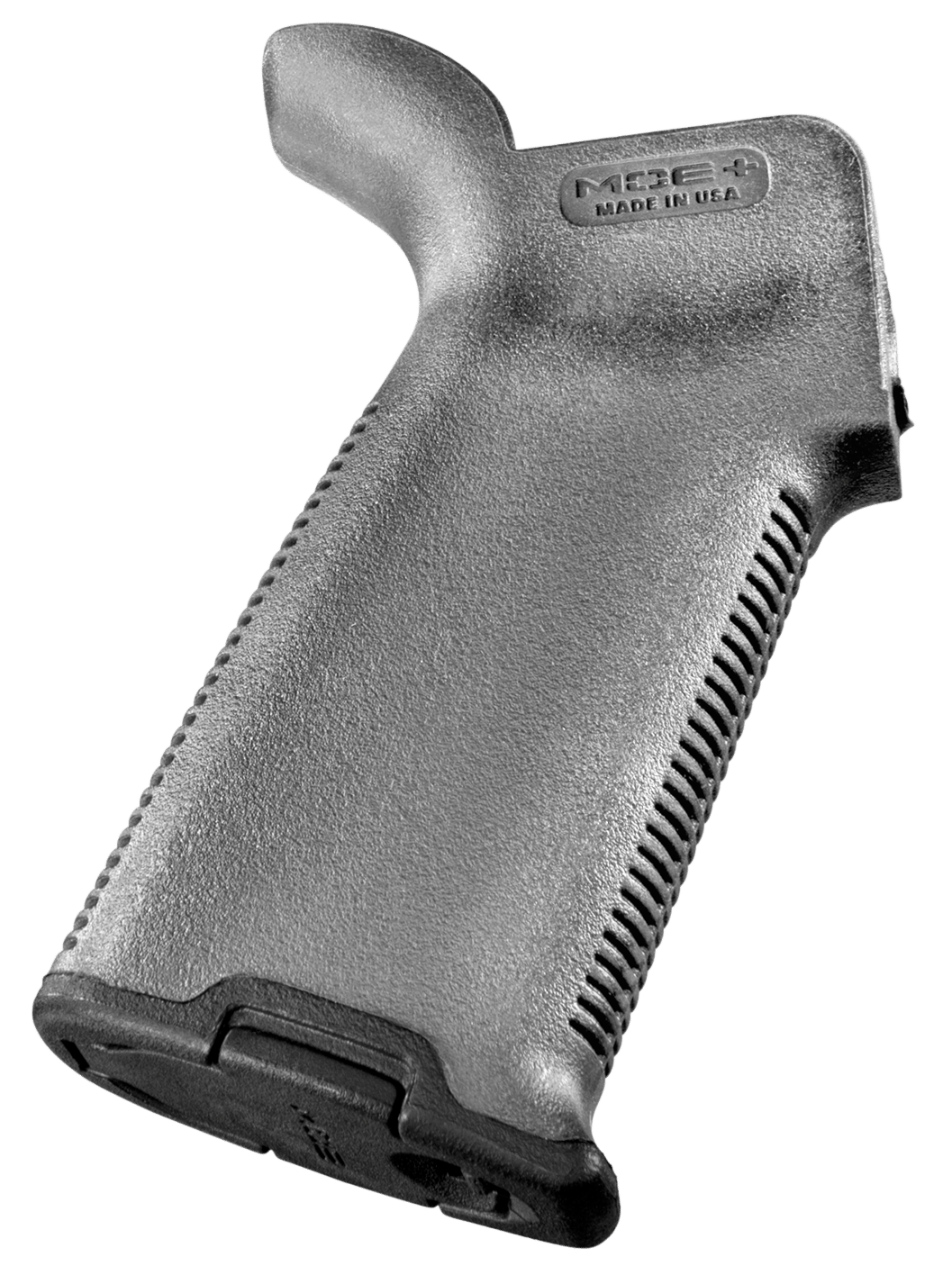 Magpul MAG416GRY MOE+ Grip Gray Textured Polymer w/Rubber Overmold, Fits AR-15/AR-10/M16/M4/M110/SR25